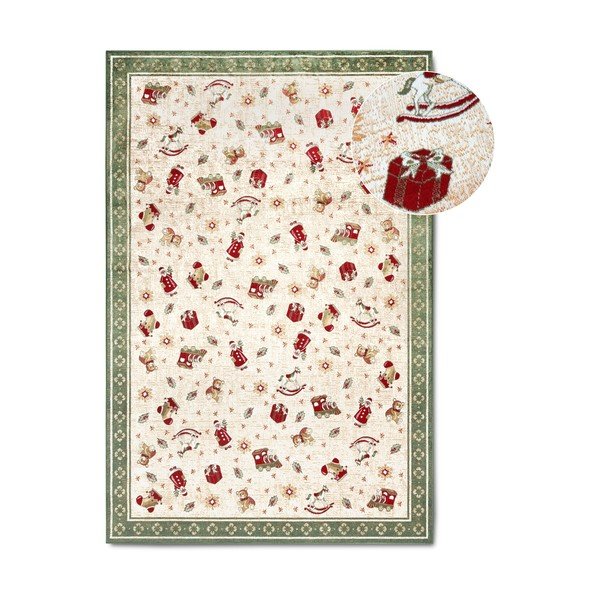 Roheline jõulumotiividega puuvillaseguga vaip 160x230 cm Toy's Delight Green Christmas - Villeroy&Boch