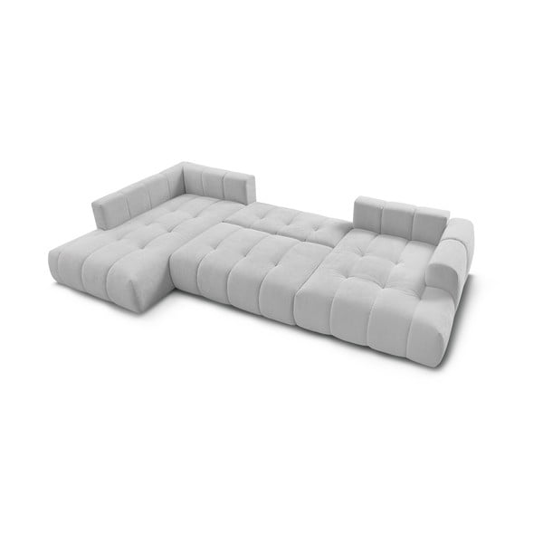 Helehall nurgadiivanvoodi panipaigaga (parempoolne/"U-kujuline) Fuji - Bobochic Paris-image-4