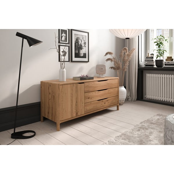 Tammepuidust madal kummut 140x64 cm Twig - The Beds-image-1