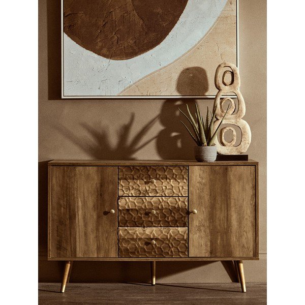 Tumeda naturaalse värvi kummut 114x70x39 cm Frida - Premier Housewares-image-1