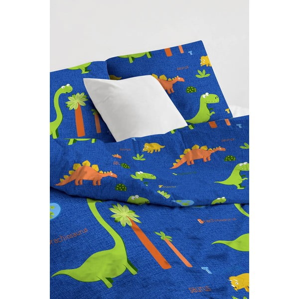Sinine laste voodipesu üheinimesevoodile 140x200 cm Dinolar - Mijolnir-image-2