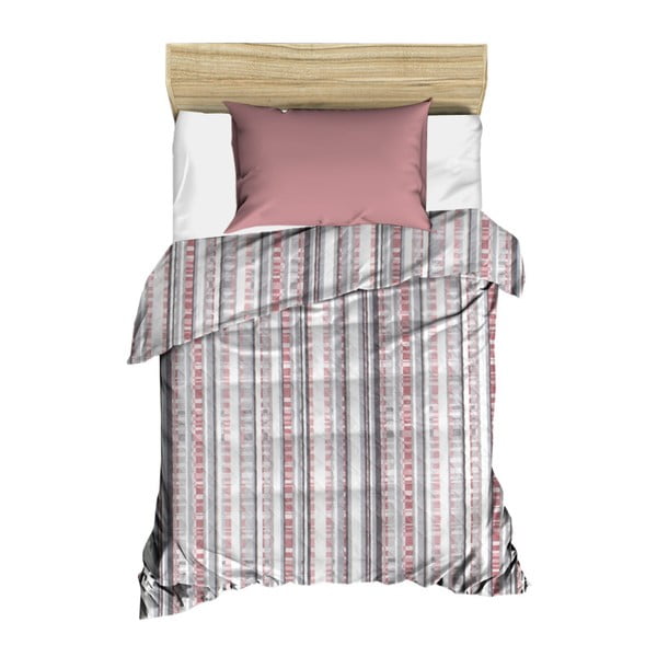 Růžový prošívaný přehoz přes postel Bobby, 160 x 230 cm