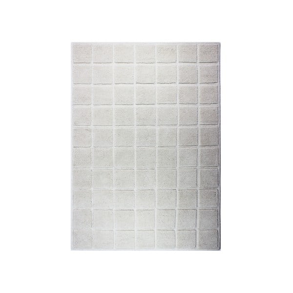 Vlněný koberec Blocks 80x150 cm, světlý