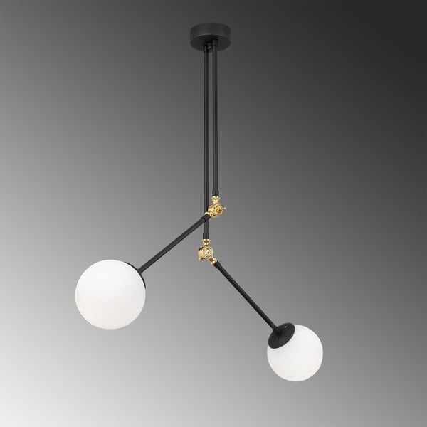 Mustast metallist rippvalgusti Opviq lights Froso - Opviq lights-image-1