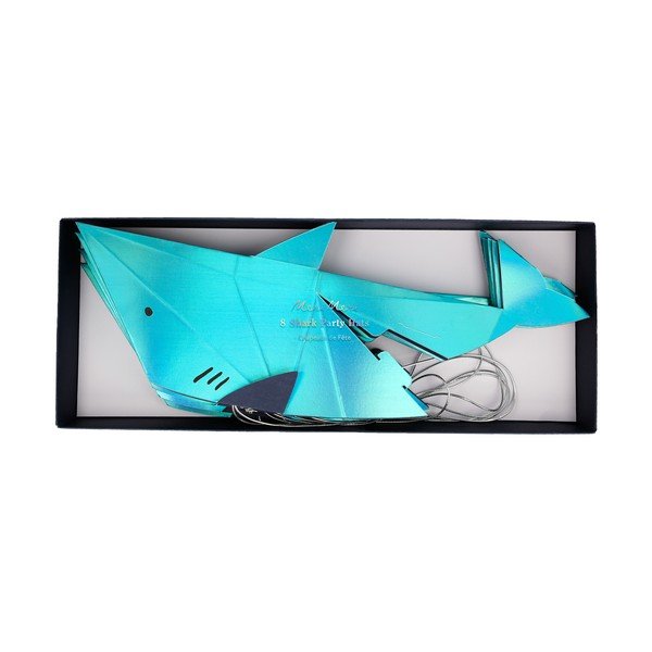 Pabermütside komplekt 8 tk Shark – Meri Meri-image-4