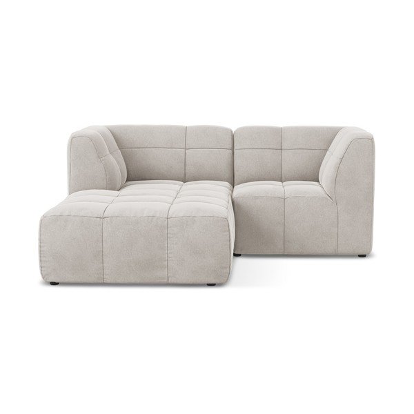 Beež sametist nurgadiivan (vasak nurk/diivanvoodiga) Aloha - Makamii