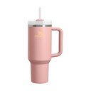 Virsikuvärvi roostevabast terasest termospudel koos kõrrega 1,18 l Quencher H2.O FlowState™ Tumbler Peach Rose - Stanley