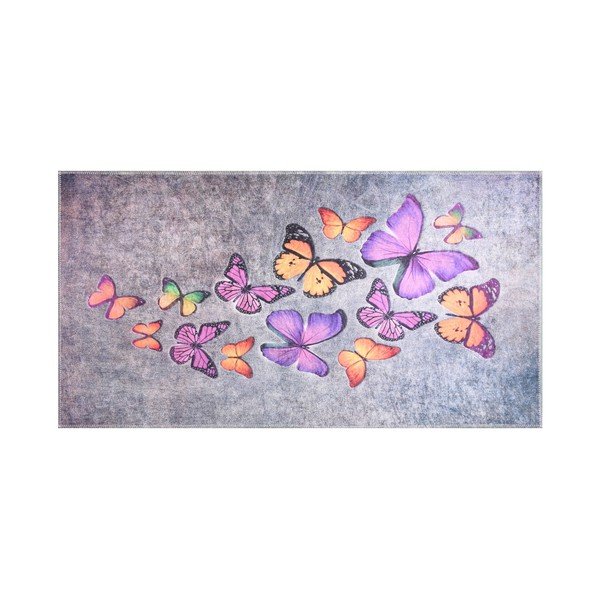Odolný koberec Vitaus Butterfly Madness, 80 x 150 cm-image-1