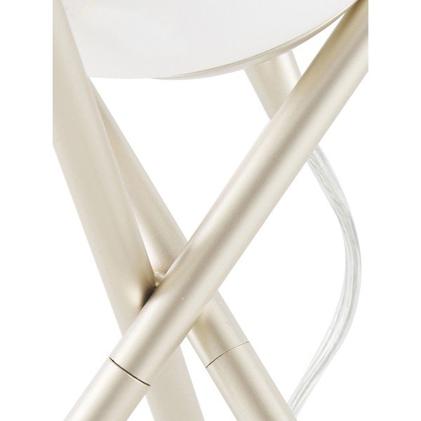 Valge klaasvarjuga laualamp , kõrgus 33 cm Erik - Westwing Collection-image-2