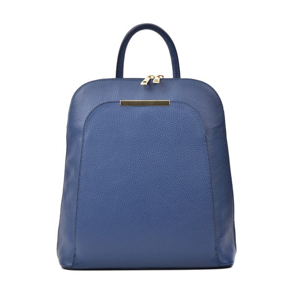 Modrý dámský kožený batoh Renata Corsi