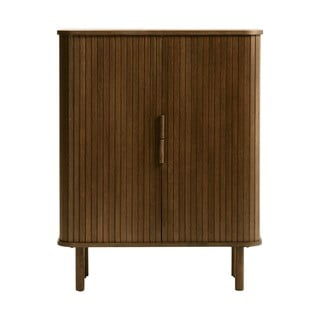 Pruun tammedekooriga lükandustega kummut 113x90 cm Cavo - Unique Furniture