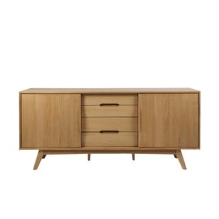 Madal kapp tammepuust 180x84 cm Marte - Actona