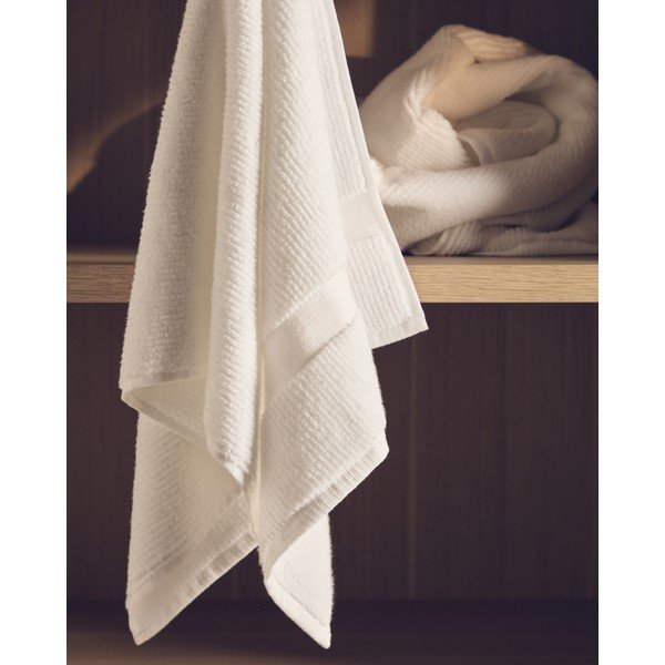 Valge frotee puuvillane vannirätik 70x140 cm Olvira - Kave Home-image-4