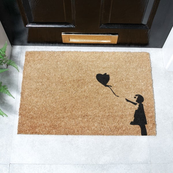 Kookoskiududest matt 40x60cm Girl With a Ballon - Artsy Doormats-image-2
