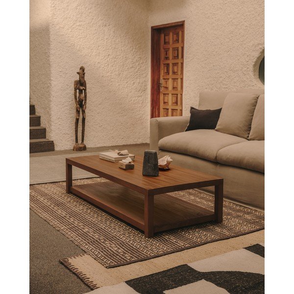 Tiigipuidust diivanilaud 70x150 cm Sashi - Kave Home-image-1