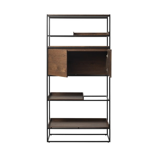 Must tamme raamaturiiul 90x180 cm Rivoli - Unique Furniture-image-2