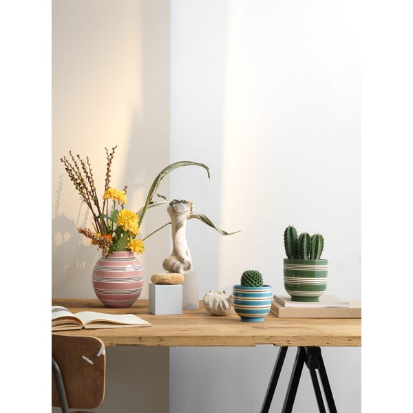 Roosa ja valge portselanist vaas Nuovo, kõrgus 20,5 cm Omaggio - Kähler Design-image-2