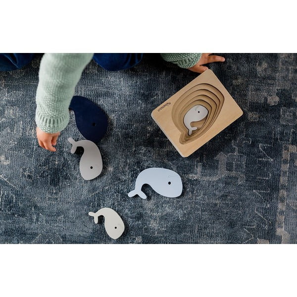 Puidust laste pusle Whale - Kindsgut-image-1