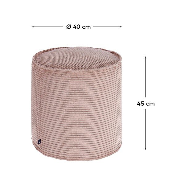 Roosa velvetist tumba Wilma - Kave Home-image-3