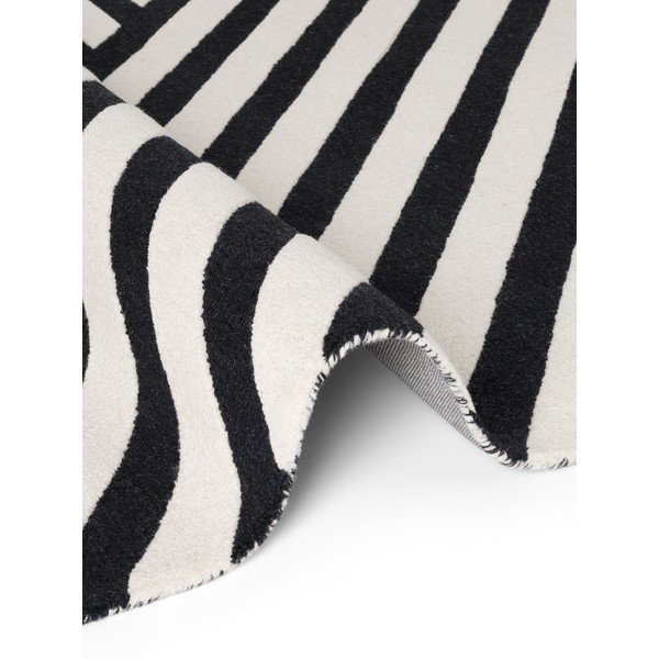 Mustvalge käsitsi kootud villane vaip 200x290 cm Stryve Noir - Elle Decoration-image-4