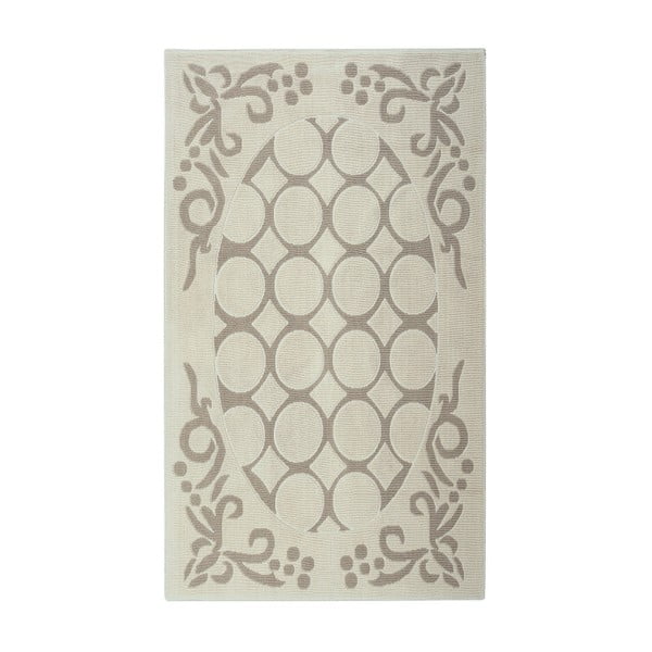 Krémový bavlněný koberec Floorist Rija, 100 x 200 cm