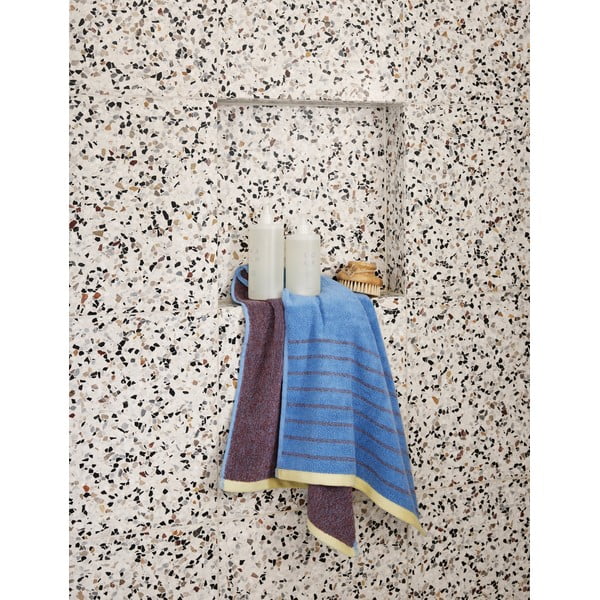 Sinine ja lilla puuvillane rätik Dora, 50 x 100 cm - Hübsch-image-4