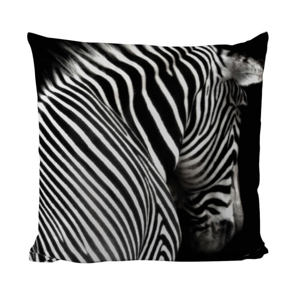 Polštář Black Shake Zebra Stripes, 50 x 50 cm