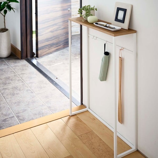 Valge-helepruun konsoollaud 18,5x60 cm Tower - YAMAZAKI-image-4