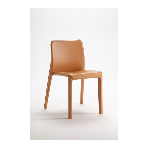 Oranžovo-hnědá jídelní židle ITF Design Vanity