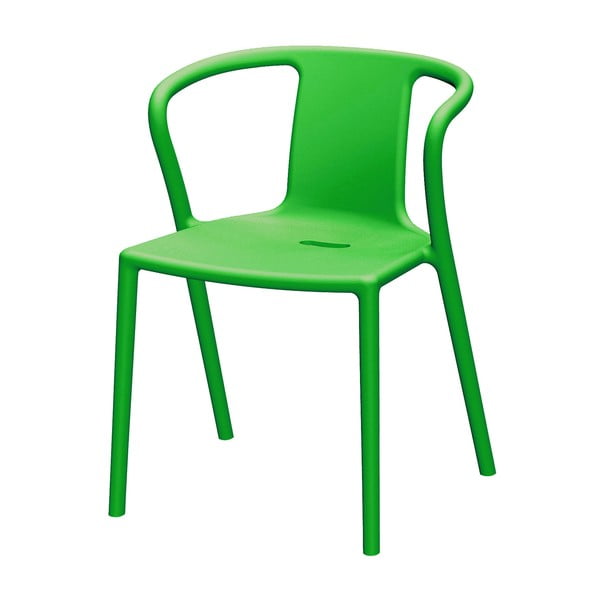 Zelená jídelní židle s područkami Magis Air