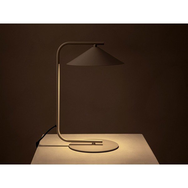 Kreemikas metallist laualamp (kõrgus 42 cm) Nocte - Micadoni-image-1