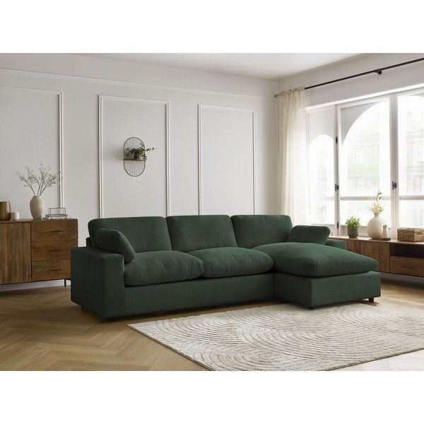 Roheline kordvoodi nurgadiivan Belair - Bobochic Paris-image-1