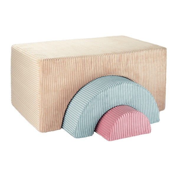 Helepruun velvetist-vahtplastist mänguväljak Rainbow - Wigiwama