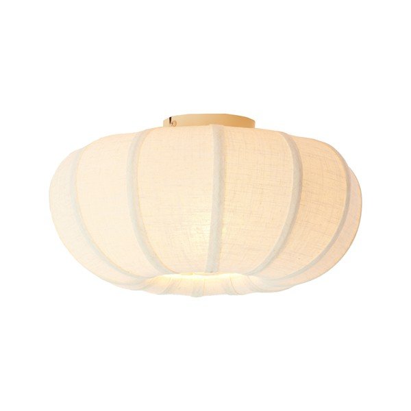 Kreemikas laelamp tekstiilvarjuga ø 40 cm Zosia - Light & Living-image-2