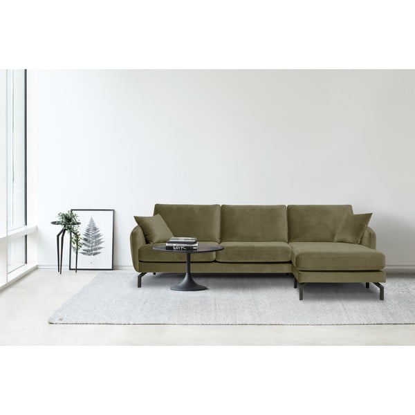 Roheline sametne nurgadiivan (paremas nurgas) Magic - Scandic-image-1