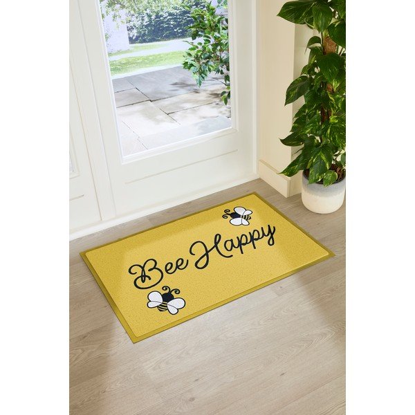 PVC uksematt 60x90 cm Bee Happy - Artsy Doormats-image-2
