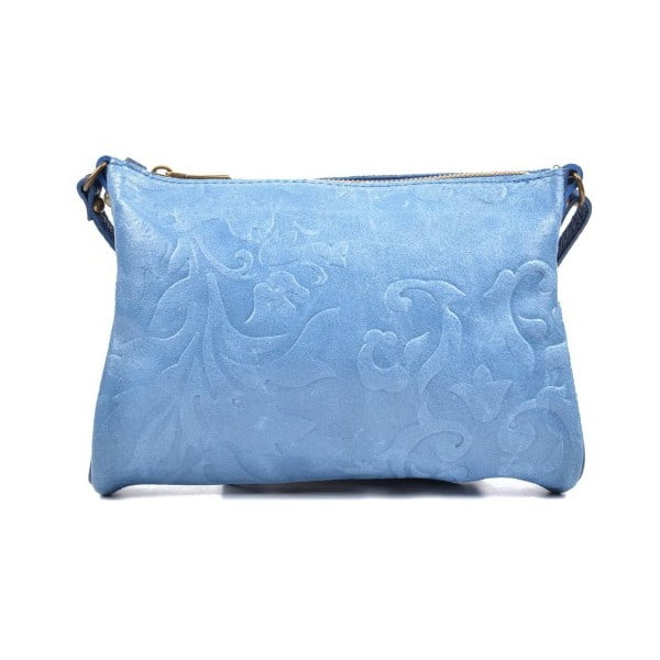Modrá kožená kabelka Carla Ferreri Cipria
