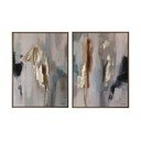 Trükitud/käsitsi maalitud elementidega maalid komplektis 2 raamiga/lõuendil 60x80 cm Gallery - Bizzotto