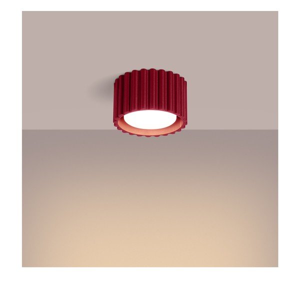 Burgundiapunane metallist prožektor ø 10 cm Zora - Sollux-image-4