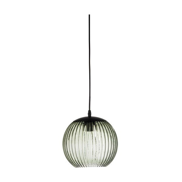 Roheline klaasist LED-ripplamp ø 23 cm Sybia - Bloomingville