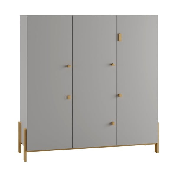 Helehall laste riidekapp 105x170 cm Cube - Pinio-image-1
