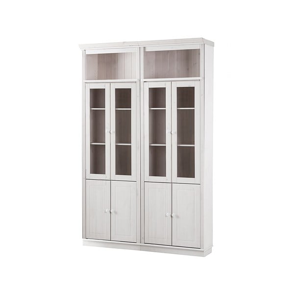 Valge männipuidust vitriinkapp 148x223 cm Anita - Støraa-image-2