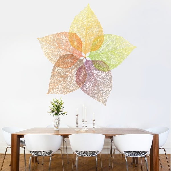 Samolepka na stěnu Podzimní listy, 90x120 cm