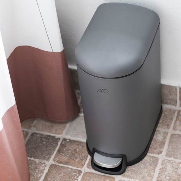 Tumehall pedaaliga metallist prügikast 10 l Walther - Mette Ditmer Denmark-image-2