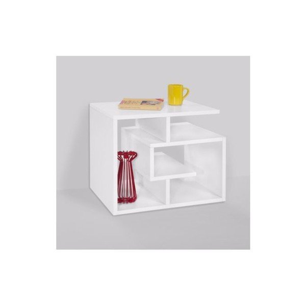 Bílý odkládací stolek k pohovce Labirent-image-3