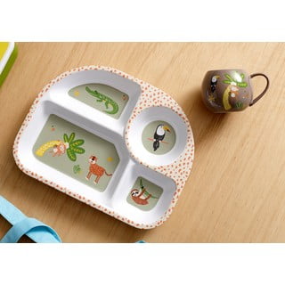Valge lastetaldrik 27x21 cm Jungle - Ladelle