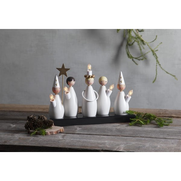 Mustvalge pistikuga valgusdekoor Luciakör – Star Trading-image-2