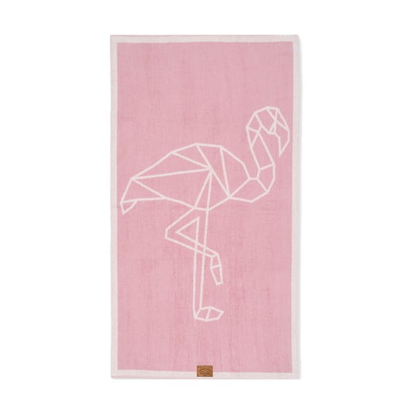 Osuška Hawke&Thorn Flamingo, 90x160 cm