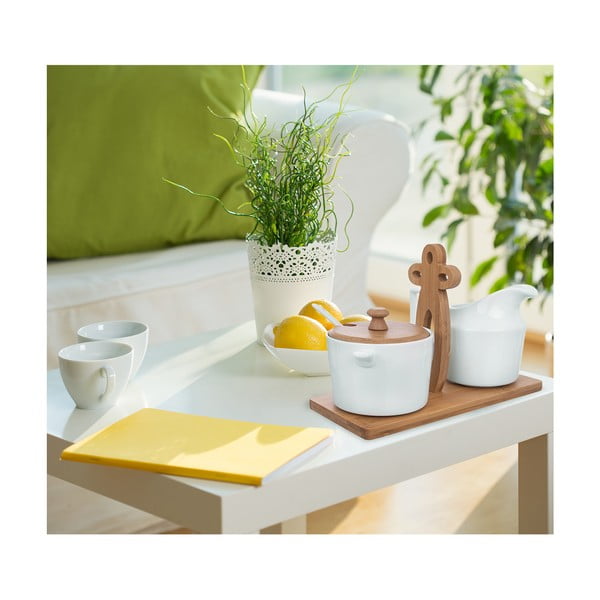 Portselanist suhkrukaussi ja piimakannu Whiteline - Orion-image-1