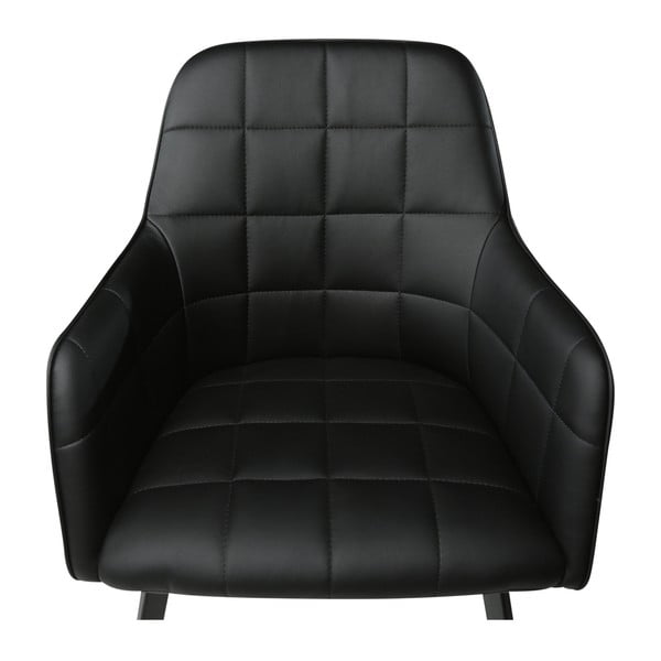 Černá koženková židle DAN-FORM Denmark Embrace-image-3